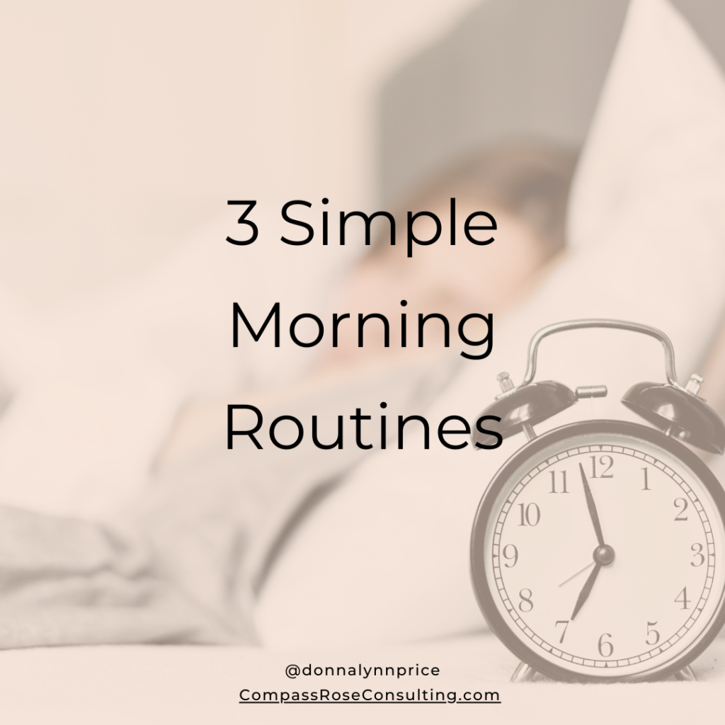 3 simple morning routines