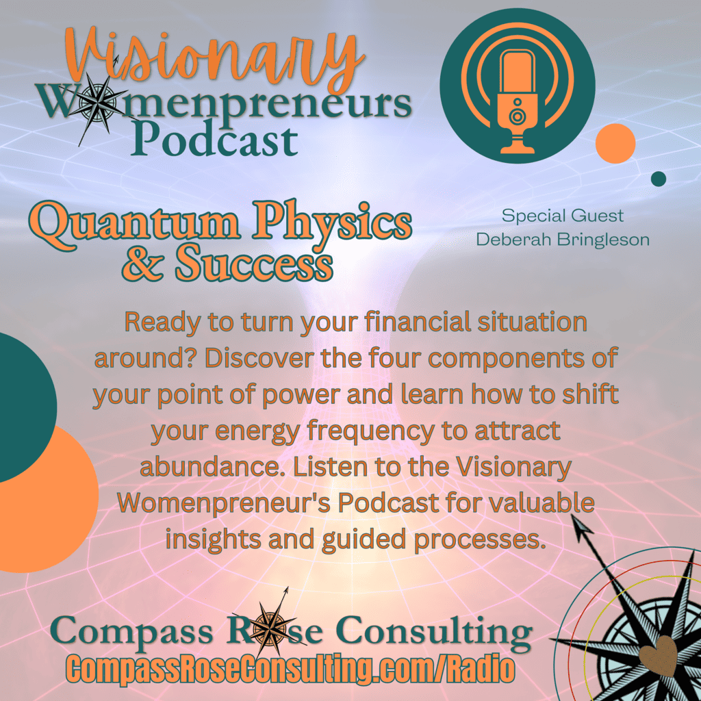 🌟 Key Takeaways from Deberah Bringelson's Interview on the Visionary Womenpreneur's Podcast 🌟 1️⃣ Everything is Energy: Deberah explained that everything in the universe is energy and waves of energy, which has been scientifically proven. This understanding can open new possibilities for success, confidence, and power. 2️⃣ Shifting Our Beliefs: Deberah emphasized the importance of shifting our beliefs from perceiving something as solid to perceiving it as waves. This shift can have a profound impact on our outcomes, from changing our bank account to fixing broken machinery. 3️⃣ Understanding Our Point of Power: Deberah highlighted the importance of understanding the four components of our point of power for making positive changes in our lives. By shifting our energy and frequency, we can tap into our true potential and achieve greater success. Listen to the full episode of the Visionary Womenpreneur's Podcast titled