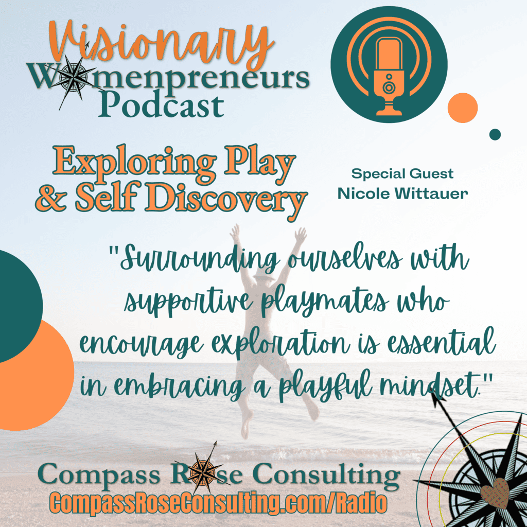 🎙️ Exciting news! I had the pleasure of interviewing Nicole Wittauer on the Visionary Womenpreneur's Podcast. We discussed the power of play, self-discovery, and embracing the unexpected. Here are three key takeaways from our conversation: 1️⃣ Give yourself permission to play: Nicole emphasized the importance of reconnecting with our playful side and exploring without fear of failure. Play allows us to tap into our inner knowledge and creativity, leading to a more fulfilling and aligned life experience. Surround yourself with supportive playmates who encourage exploration, just like on a playground! 2️⃣ Embrace the unknown: Rather than focusing solely on reaching a specific destination, Nicole advises embracing the journey and being open to new experiences. Taking risks, experimenting, and exploring without expectations can lead to the discovery of exciting and unexpected paths. Don't be afraid to get a little messy along the way! 3️⃣ Transforming identities for personal growth: Nicole shared her insights on questioning the various identities we have adopted throughout our lives. By becoming aware of these identities and understanding how they shaped us, we can transform them and find gratitude for the lessons they have provided. This process of self-discovery and growth is unique to each individual and requires stepping back from the societal pressure to choose one path. 🔮 Are you ready to incorporate more play, embrace the unknown, and transform your identities? I highly recommend listening to Nicole's interview on the Visionary Womenpreneur's Podcast. It's a deep dive into the power of art, play, and self-discovery. Don't miss out on this enlightening conversation! #podcast #womeninbusiness #playfulness #selfdiscovery #creativity #transformation #personalgrowth #entrepreneurship