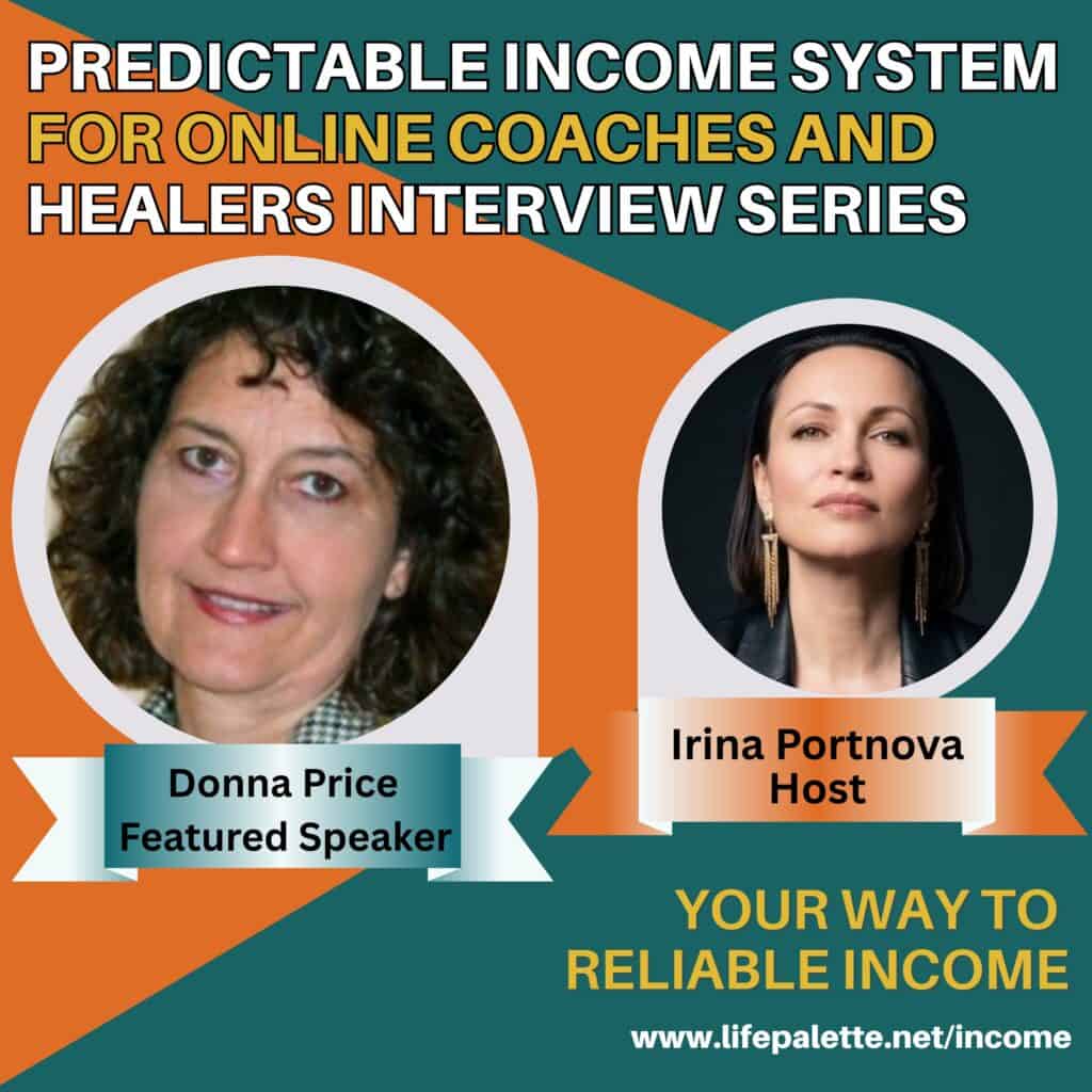 predictable income system image with Donna Price and Irina Protova